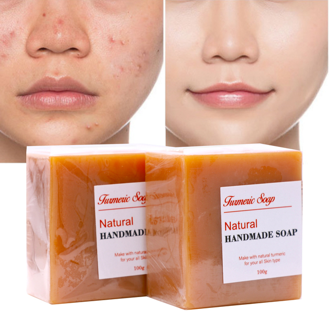 100% Natural Organic Premium Skincare Turmeric Handmade Soap 