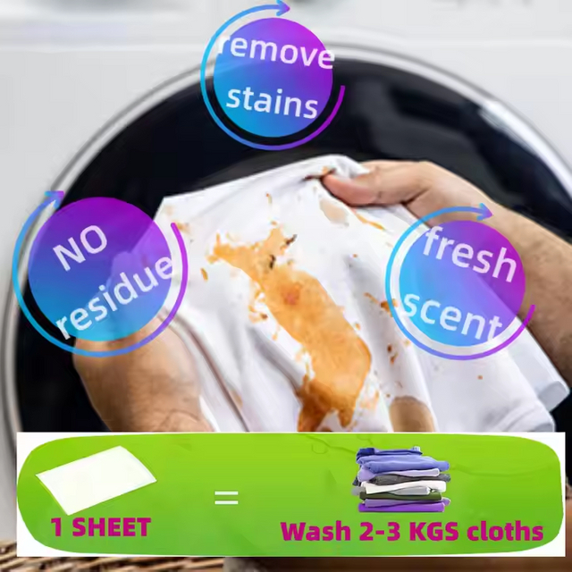 Deep Cleaning Biodegradable Laundry Sheet